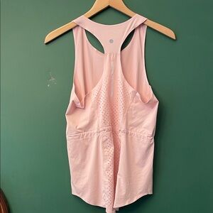 Zella Soft Pink Reflective Running Womens S Sleeveless Tank Top Balletcore